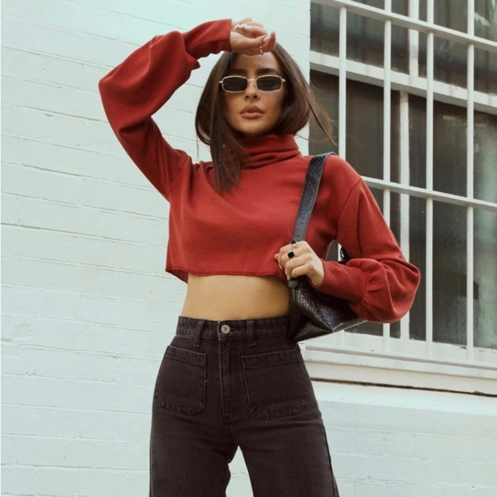 Princess Polly Ribbed Turtleneck